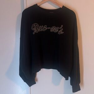 Buc-ee's Black Logo Crewneck Sweatshirt
